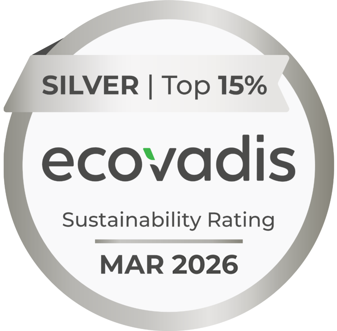 EcoVadis Silver sustainability rating, March 2026