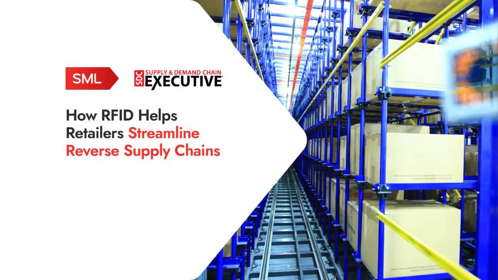 RFID system streamlining reverse supply chain in warehouse.