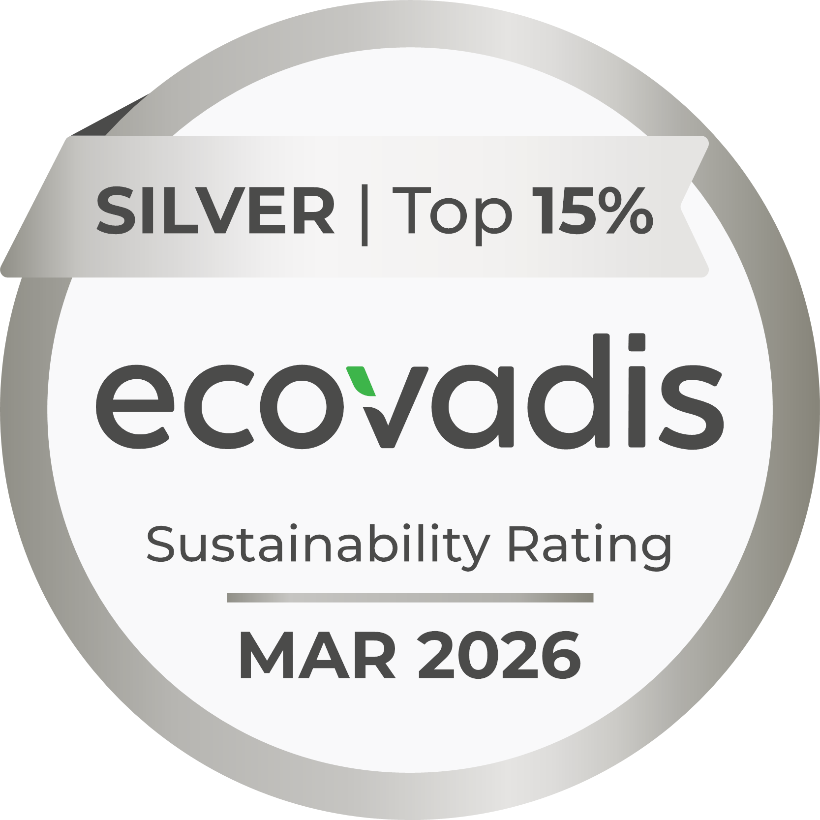 EcoVadis sustainability recognition